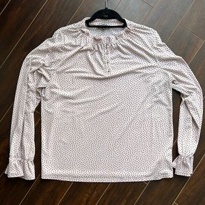 Light pink polka dot blouse